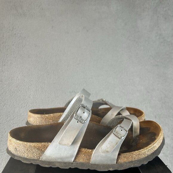 Birkenstock Mayari women's size 6.5 (37) Metallic Silver Color - Picture 1 of 7
